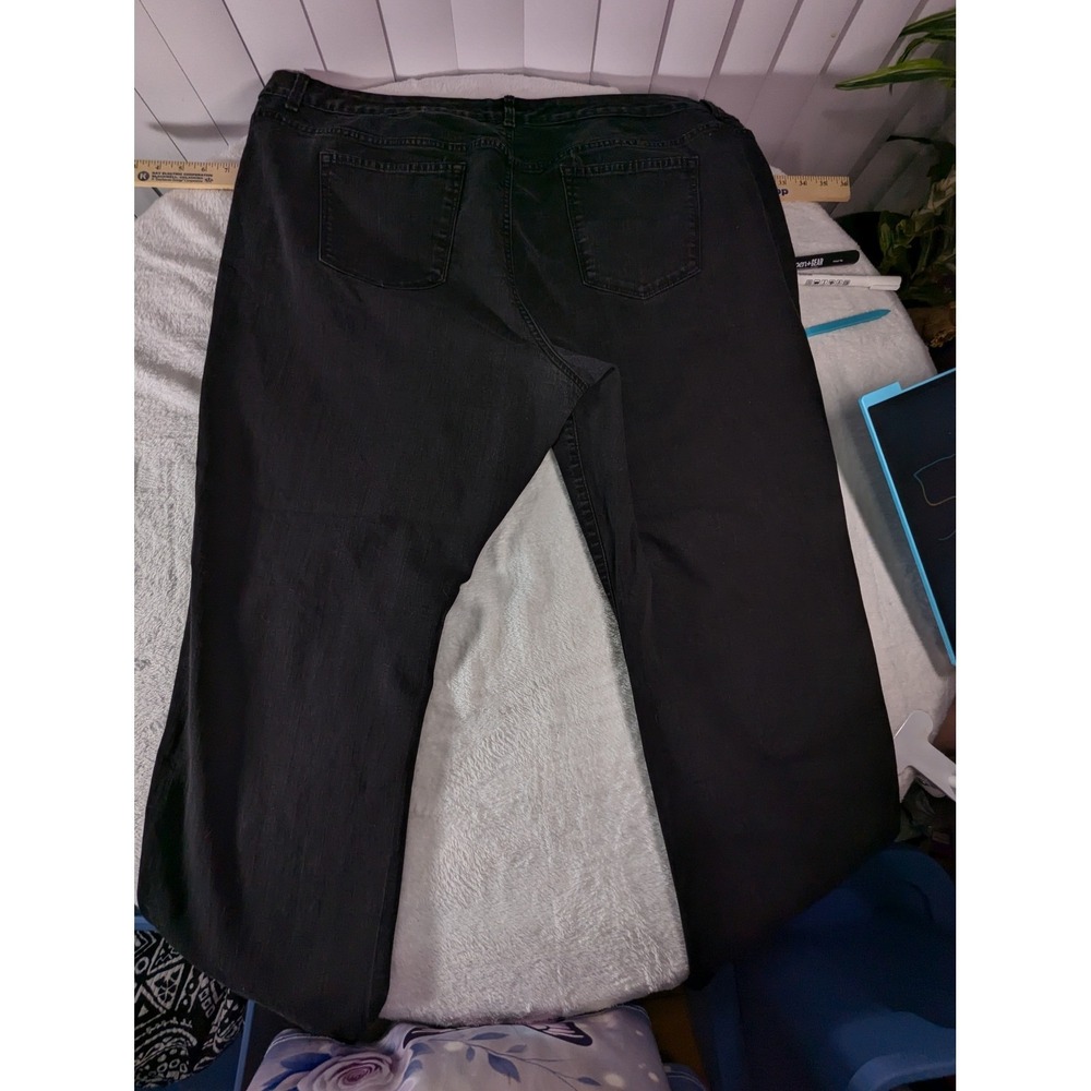 Sonoma Slim Straight Jeans Womens 24W Black Good Stretch Denim Pants